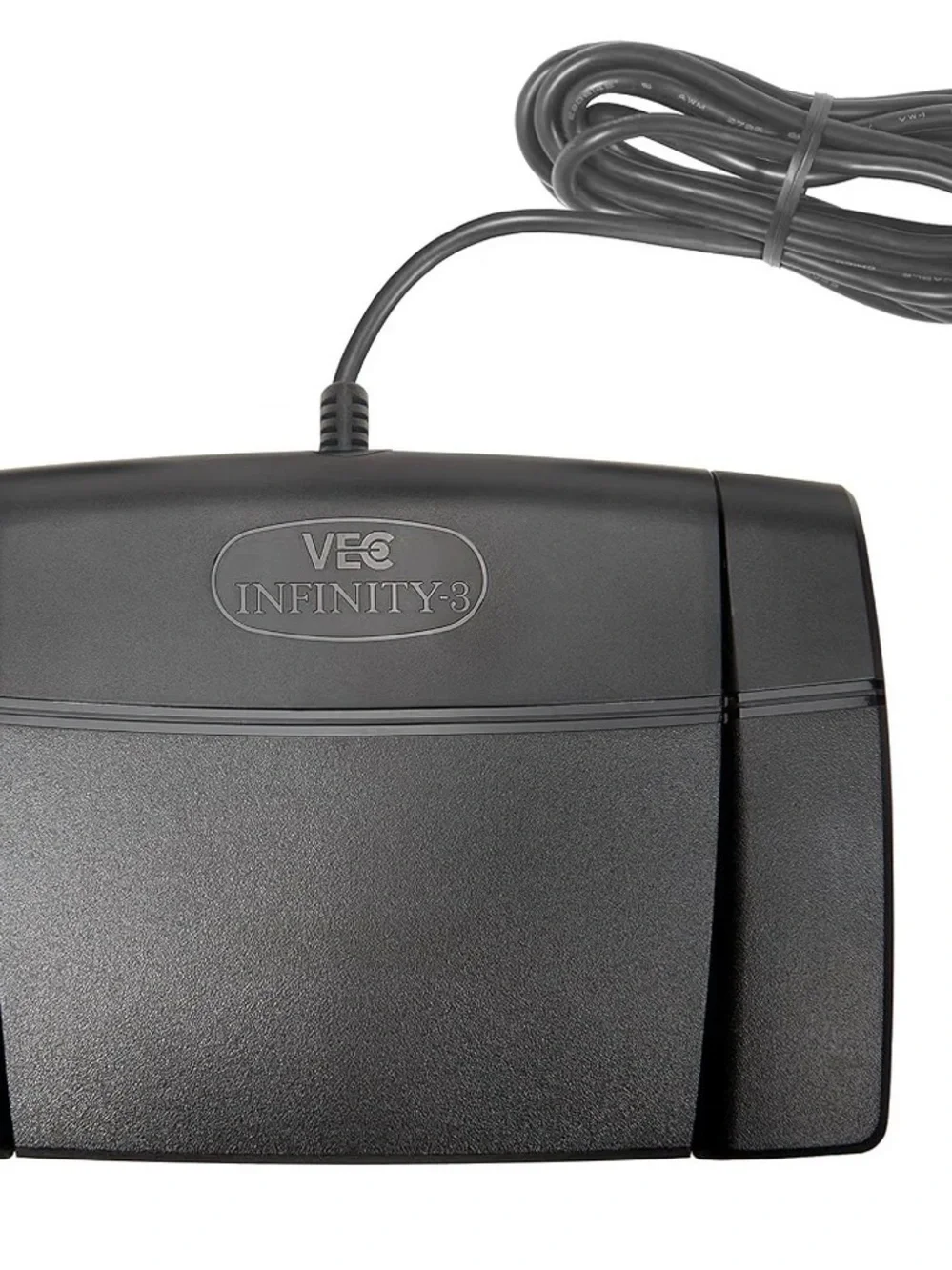 NFINITY USB Transcription Headset with Foot Pedal - Black and Silver